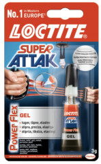 LOCTITE Universalūs klijai LOCTITE SUPER ATTAK PowerFlex Gel, 3 g 3g