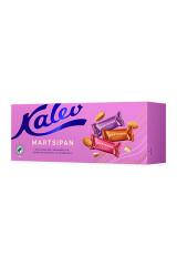 KALEV Kalev selection of classic, with caramel, with raspberry and cocoa nibs marzipan candies 300g