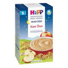 HIPP Head Ööd piimapudrupulber kaera-õuna mahe 6+ 250g