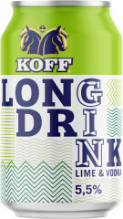 KOFF Koff Lime&Vodka 0,33L Can 0,33l
