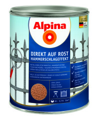 ALPINA Metalo dažai ALPINA DIREKT AUF ROST HAMMER, vario sp., 750 ml 0,75l