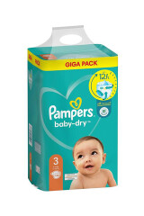 PAMPERS Mähkmed Baby-Dry S3 6-10kg 136pcs