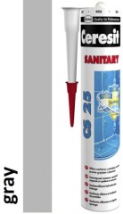 CERESIT Sanitarinis silikonas CERESIT CS25, pilkos sp.07, 280 ml 0,28l