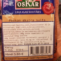 OSKAR Peekon ekstra suitsu 1kg