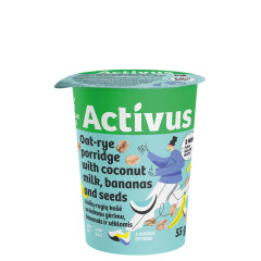 ACTIVUS Avižinė košė su kokoso pienu ACTIVUS,55g 0,06kg