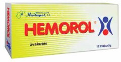 HEMOROL Hemorol supp. N12 (Herbapol Wroclaw) 1pcs