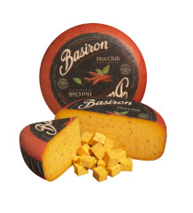 BASIRON Puskietis sūris su aitriosiomis paprikomis BASIRON, 50%, 6x250g 0,25kg