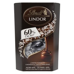 LINDT Juodojo šokolado rutuliukai LINDT LINDOR 200g