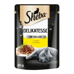 SHEBA kons. kač. ėd. Delikatesas su vištiena želėje ,4x100g 85g