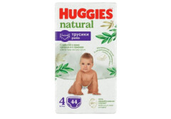 HUGGIES Sauskelnės-kelnaitės HUGGIES NATURAL PANTS 4 (9-14 kg) 44pcs