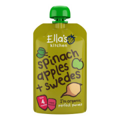 ELLA'S KITCHEN spinati-õuna-kaalikapüree 4K 120g