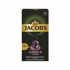 JACOBS Kavos kapsulės JACOBS LUNGO NTENSO, 10 x 5,2 g 10pcs