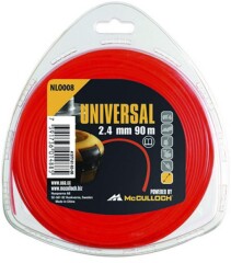 UNIVERSAL Apvalus žoliapjovės pjovimo lynas UNIVERSAL NLO008, 2,4 mm x 90 m 90m