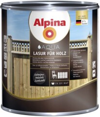 ALPINA Lazūriniai dažai vandens pagrindu Aqua Lasur juodmedis 2,5l