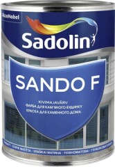SADOLIN Emulsiniai mineralinių fasadų ir cokolių dažai SANDO F, CLR bazė, visiškai matiniai, 1 l 0,93l