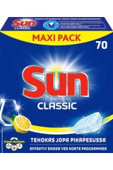 SUN NÕUDEPESUMASINA TABLETID CLASSIC LEMON 70pcs