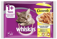 WHISKAS Whiskas pouch Casserole Poultry Selection in jelly 4x85g 340g