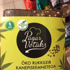 PAGAR VÕTAKS ÖKO Rukkileib kanepiseemnetega 430g