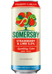 SOMERSBY Nealkoholinis sidras SOMERSBY STR.&LIME 0,5l