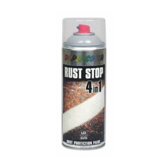 DUPLI-COLOR Antikoroziniai purškiami dažai RUST-STOP RAL9010, matiniai, 400 ml 0,4kg