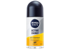 NIVEA MEN Vyriškas rutulinis antiperspirantas NIVEA MEN ACTIVE ENERGY 50ml