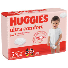 HUGGIES Sauskelnės HUGGIES ULTRA COMFORT 5 11-25kg 42pcs