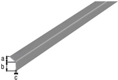 GAH Plastikinis kampinis klijuojamas profilis, pilkos metalik sp., 432935, 20 x 20 x 1,5 x 2600 mm 1pcs