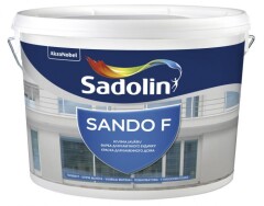 SADOLIN Emulsiniai mineralinių fasadų ir cokolių dažai SANDO F, CLR bazė, visiškai matiniai, 10 l 9,3l