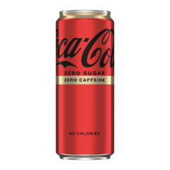 COCA COLA ZERO Gazuotas gėrimas coca-cola zero be cukraus ir kofeino 330ml