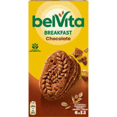 BELVITA Pilngraudu cepumi ar kakao un šokolādes gabaliņiem 300g