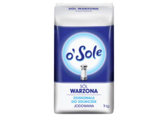 O´SOLE Joduotoji smulki valgomoji druska 1kg