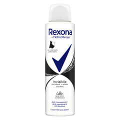 REXONA Deodorant Invisible on B+W clothes naistele 150ml 150ml