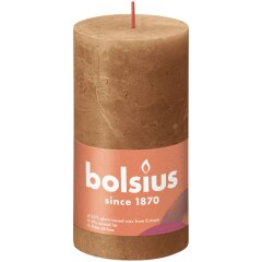 BOLSIUS Sammasküünal Rustic Spice Brown 130/68mm 1pcs