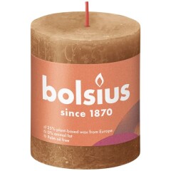 BOLSIUS Sammasküünal Rustic Spice Brown 80/68mm 1pcs