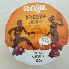 AASA Kreeka jogurt musta kirsiga 150g