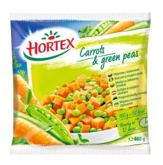 HORTEX Carrot with green peas 400g