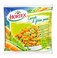 HORTEX ŠALD. MORKŲ IR ŽIRNELIŲ MIŠINYS, 400 G 400g