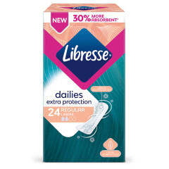 LIBRESSE Higieniniai įklotai LIBRESSE NORMAL EXTRA 24pcs