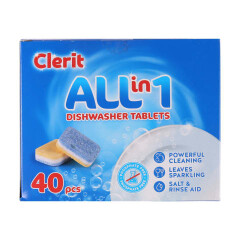 CLERIT NÕUDEPESUM. TABL. 40pcs