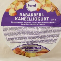 FARMI Rabarberi kaneeli jogurt 380g