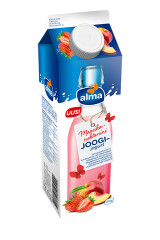 ALMA Geriamasis jogurtas alma, braškių ir nektarinų skon. 900g