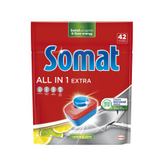 SOMAT Nõudepesumasina tabletid All in 1 Extra 42pcs