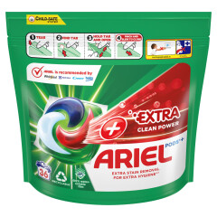ARIEL Veļas mazgāšanas kapsulas Extra Clean 36pcs