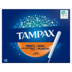 TAMPAX Higiēnas tamponi plastic free Super Plus 18pcs