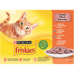 FRISKIES KIISUEINE LIHA- JA KALAVALIK 12*85 1020g