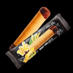 RAKS Banana cream ice cream in waffle tube 0,068kg