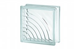 SEVES glass block 1919/8 V MIDARC clear 1