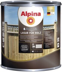 ALPINA Veepõhine lasuurvärv Aqua Lasur Alpina 10L eebenipuu 10l