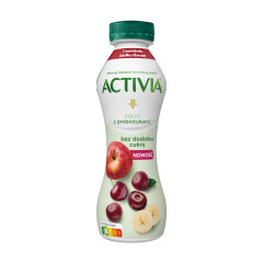 ACTIVIA Cherry-apple-banana yogurt drink without added sugar 270g