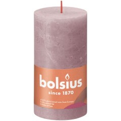 BOLSIUS Sammasküünal Rustic Ash Rose 130/69 1pcs
